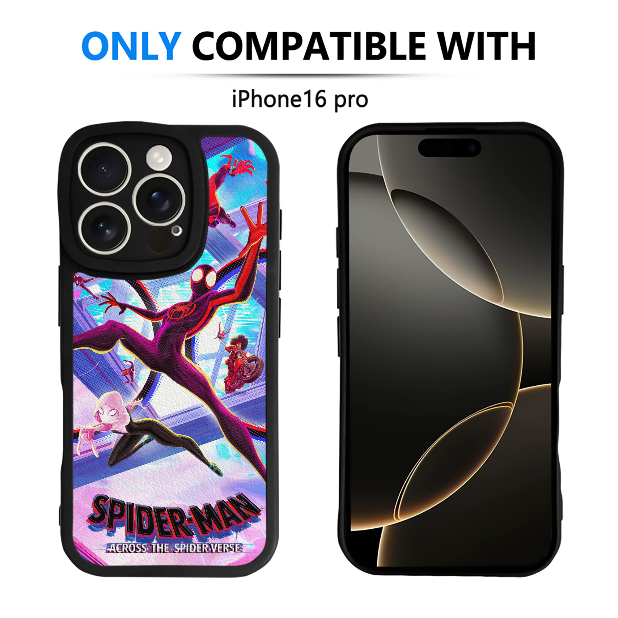 （画像用） Spider Man スパイダーマン 【iPhone 16シリーズ対応】シリコンスマホケース（レザー調） 材質：シリコン